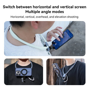 Magnetic Neck Mount Quick Release Hold for Phone