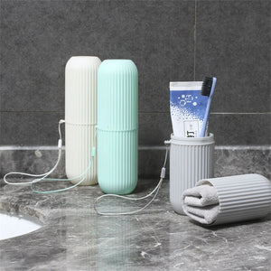 Portable Travel Toothbrush and Toothpaste Storage