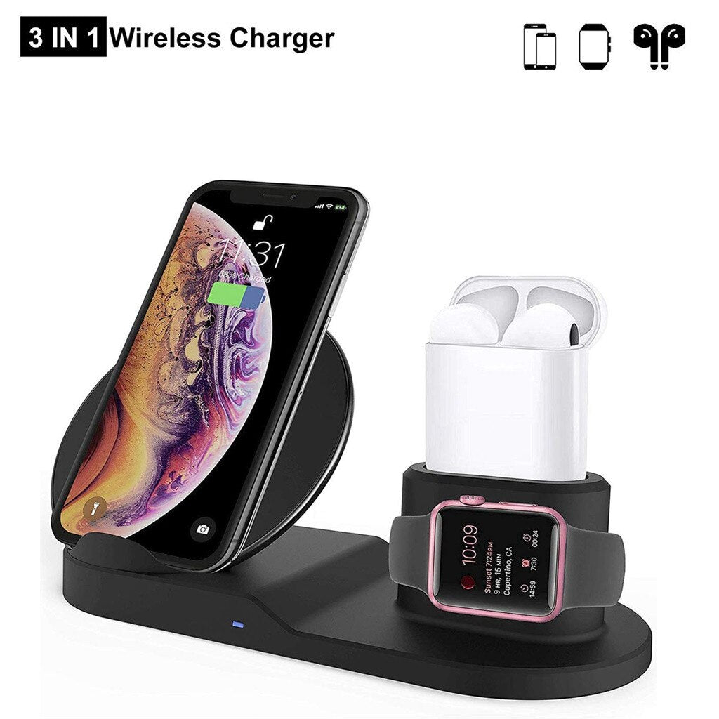 Lets Gadgit - 3 in 1 Wireless Fast Charger